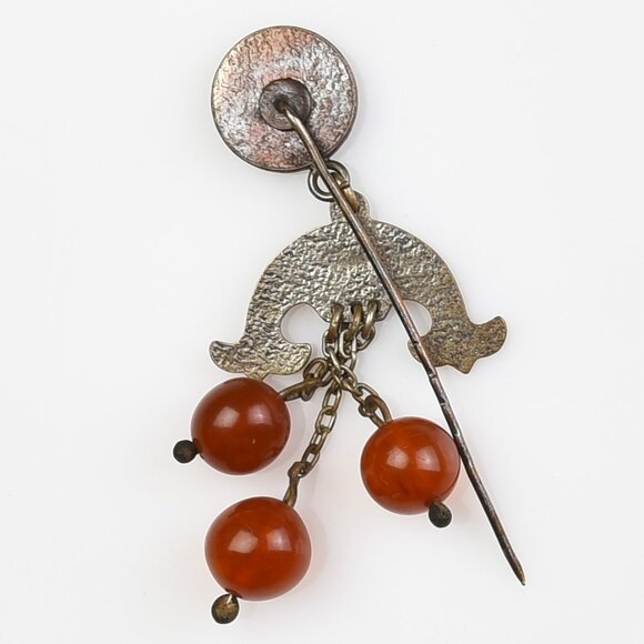 Genuine Baltic Dark Amber 'Lietuva' stick pin - Picture 2 of 3